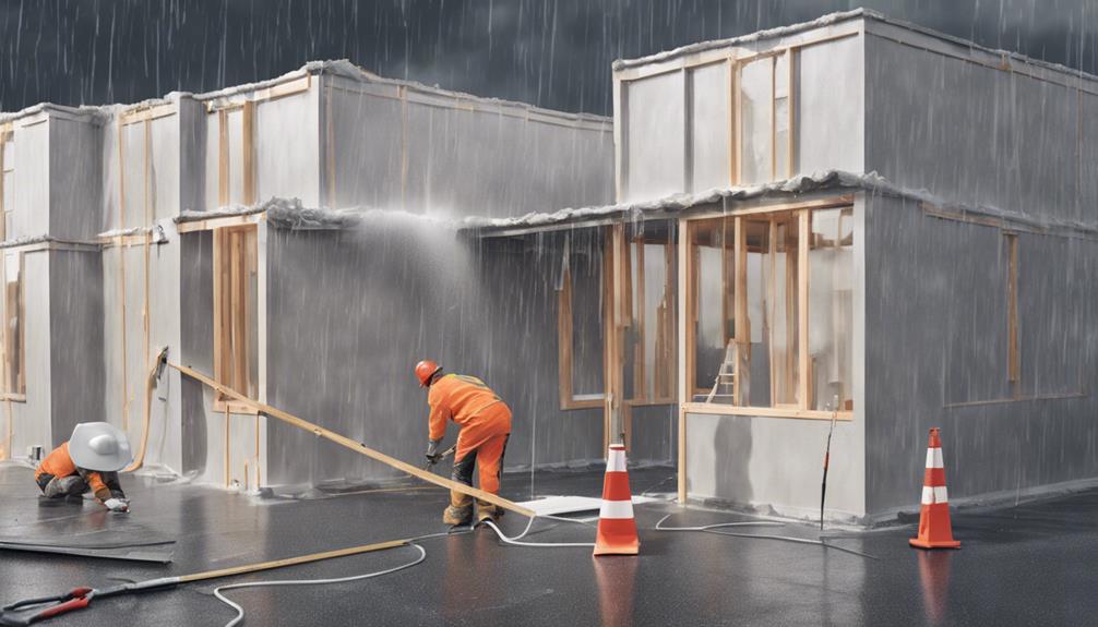 weatherproofing construction for durability